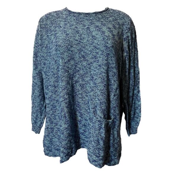 LOGO by Lori Goldstein Roll-Neck Marled Sweater - Picture 3 of 6